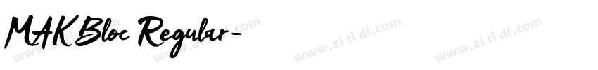 MAK Bloc Regular字体转换